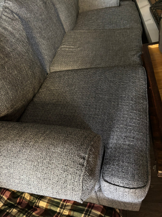 Modern Gray 3-Seat Upholstered Sofa – Comfortable & Stylish