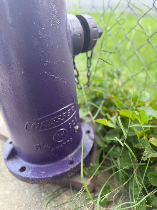 Vintage Purple Industrial Fire Hydrant – Dresser Brand