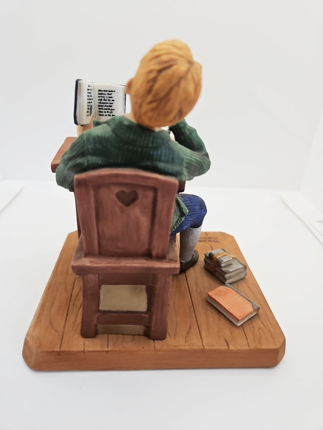 1982 Norman Rockwell Bored of Education Figurine. Limited Edition