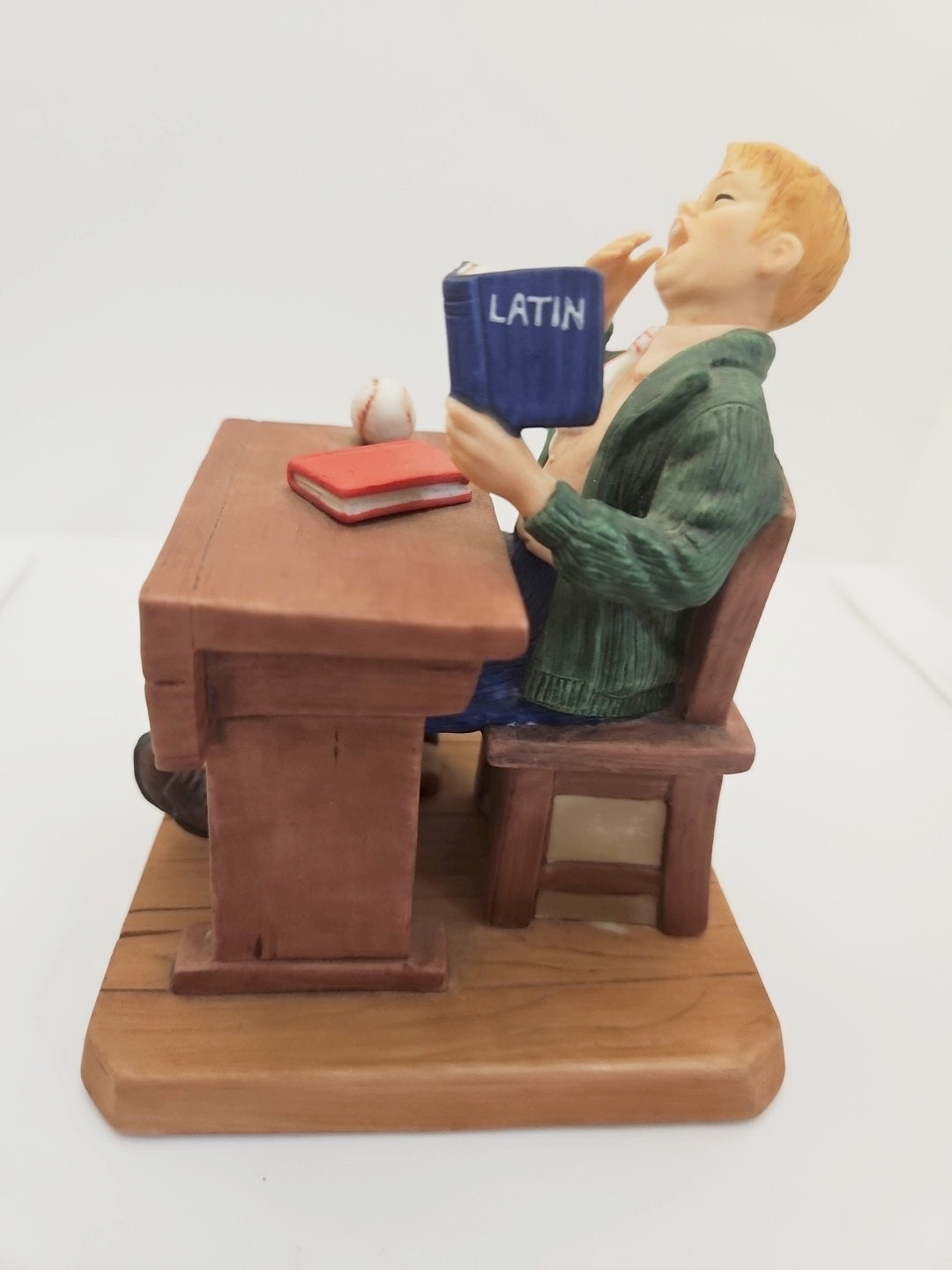 1982 Norman Rockwell Bored of Education Figurine. Limited Edition