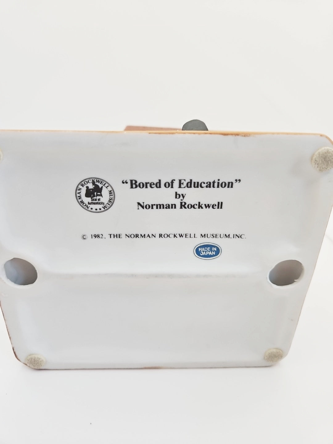 1982 Norman Rockwell Bored of Education Figurine. Limited Edition
